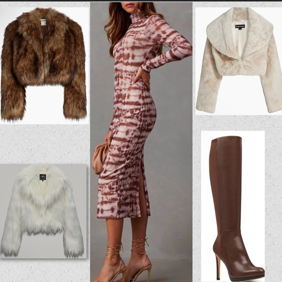 VICI Cortese print mesh fitted midi dress w/mock neckline,back split NEW RE $69 - Picture 2 of 11